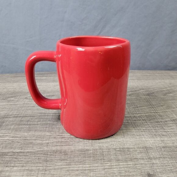 Rae Dunn Artisan Collection Farmhouse Red Santa's Helper Christmas Mug - Picture 3 of 6